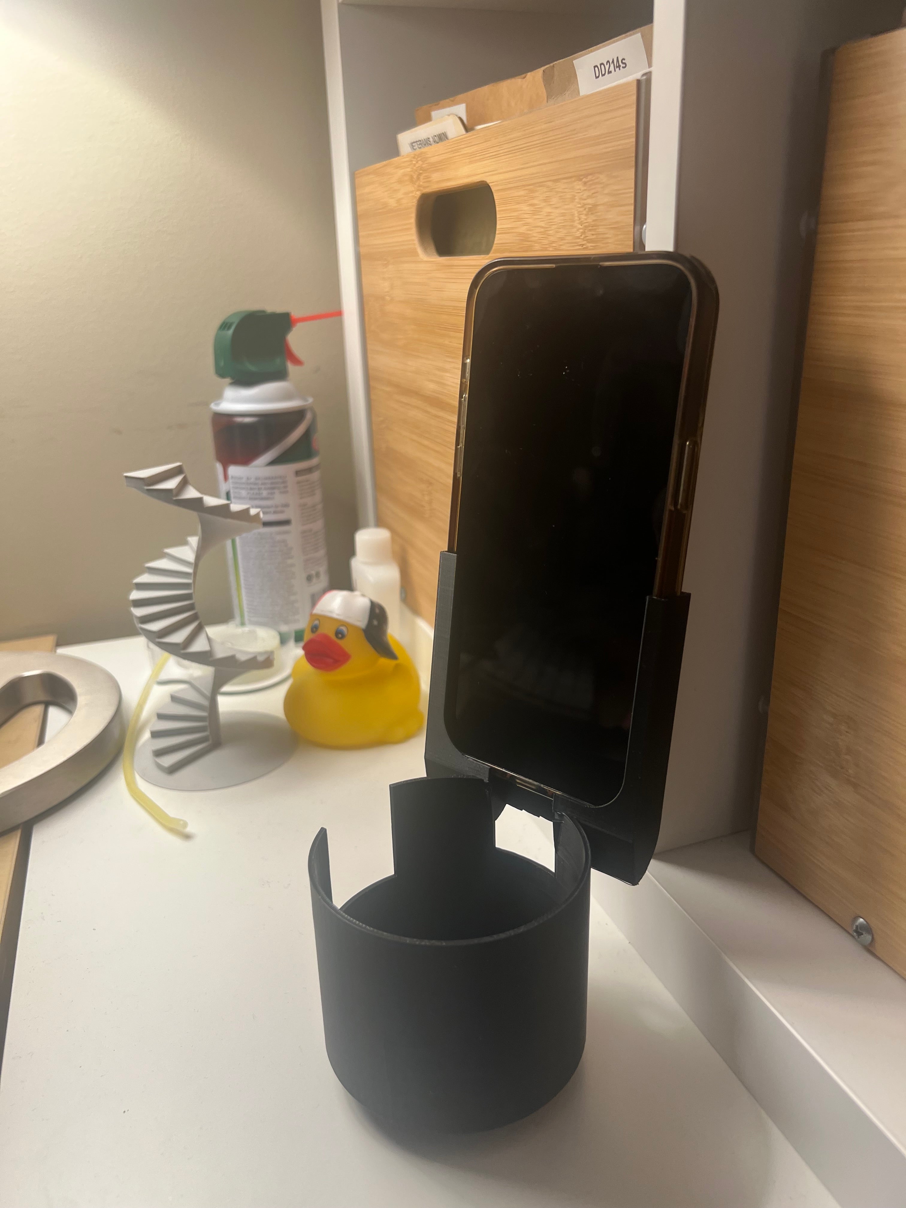 Cupholder Mount for iPhone 15-17 Pro Max with case