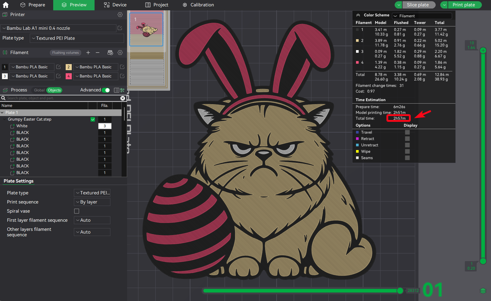 Grumpy Easter Cat