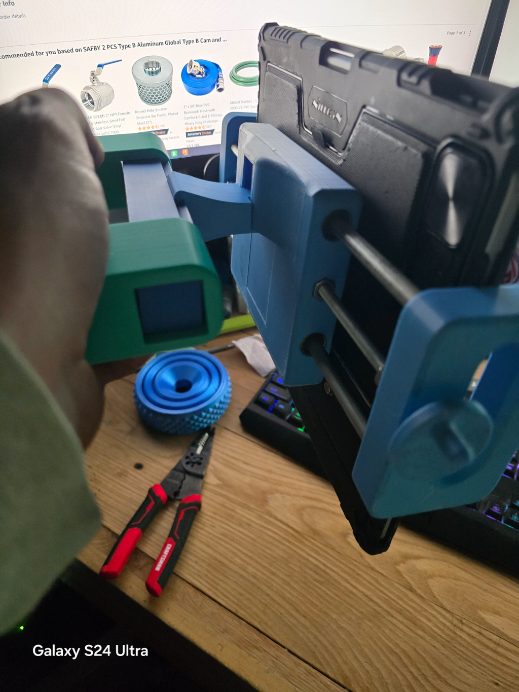 Tablet holder for headrest