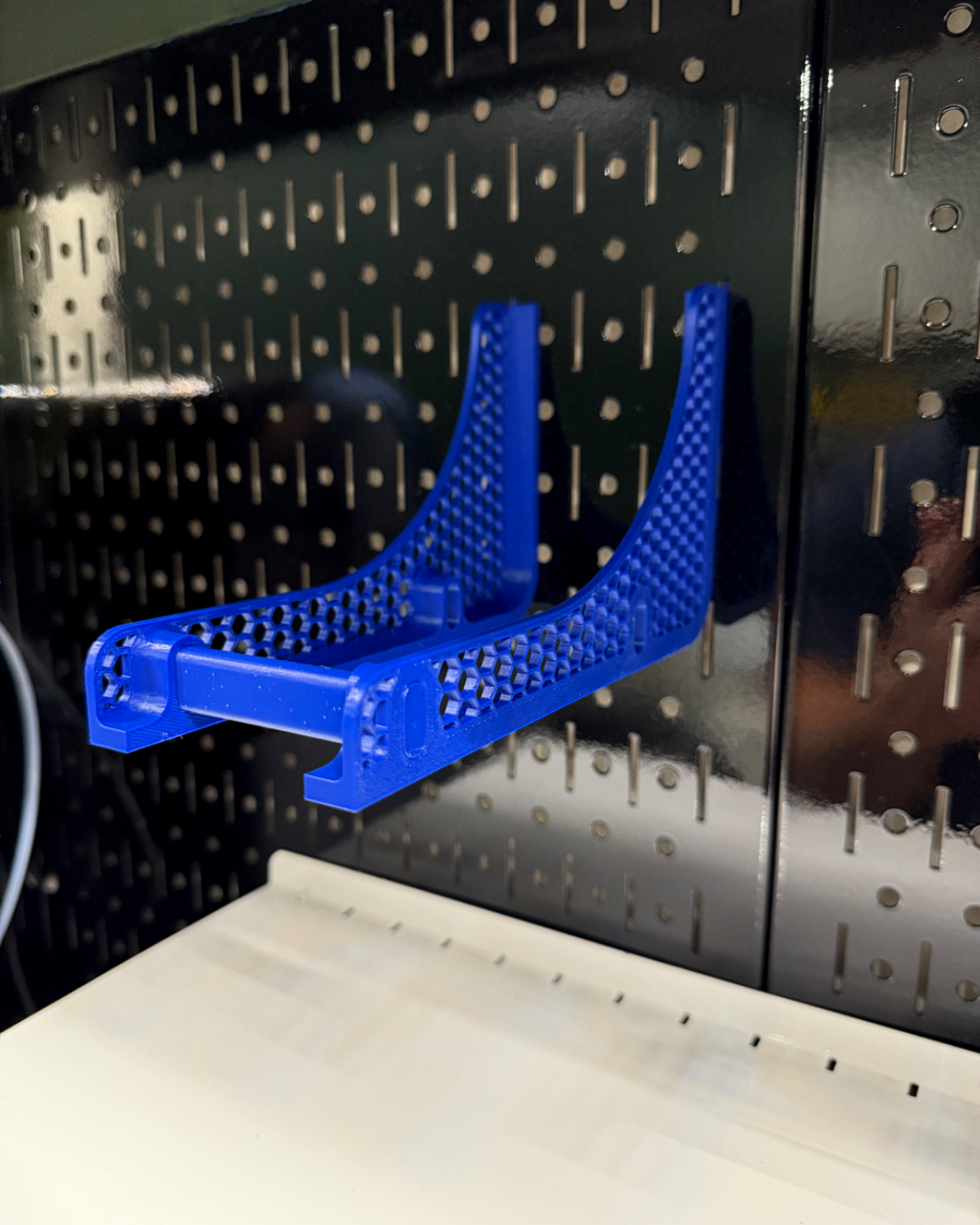 Filament Spool Holder for Wall Control Pegboard