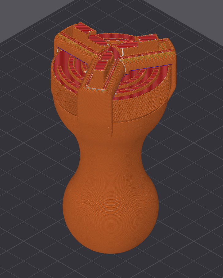 Print-in-Place 3-Jaw Chuck for Painting Miniatures