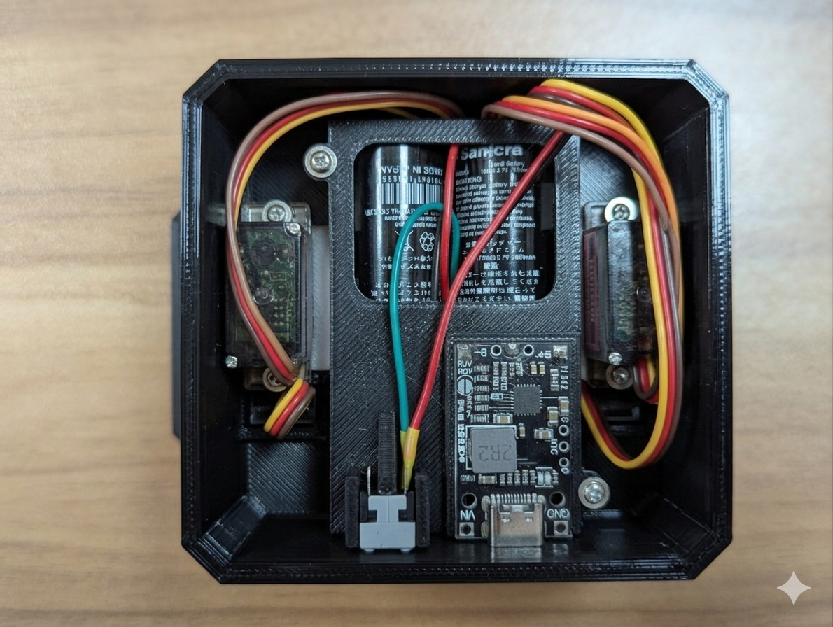 Otto+ using Keyestudio ESP32 Plus & 18650 Battery