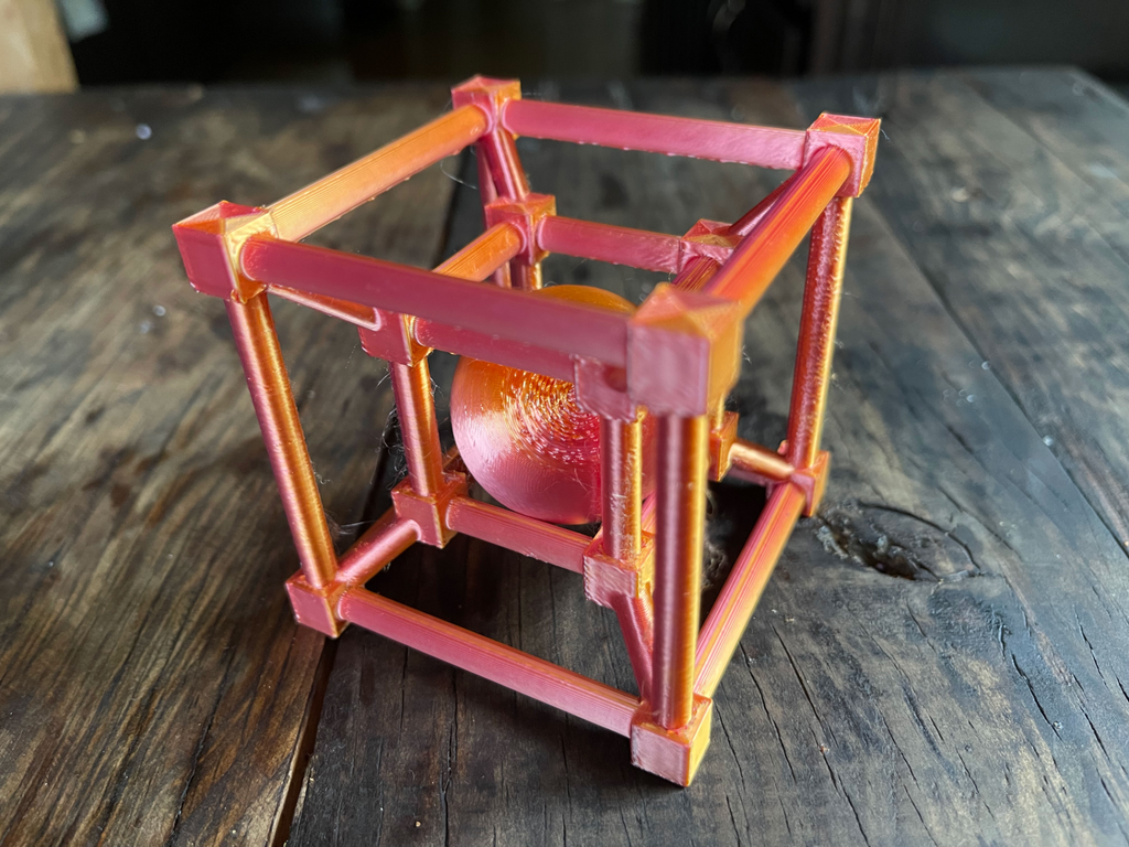Tesseract with Sphere Entrapped