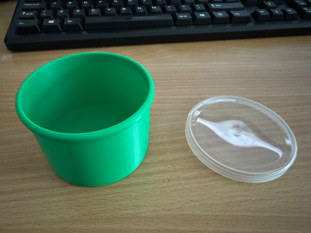 Storage container - uses Pringles lid