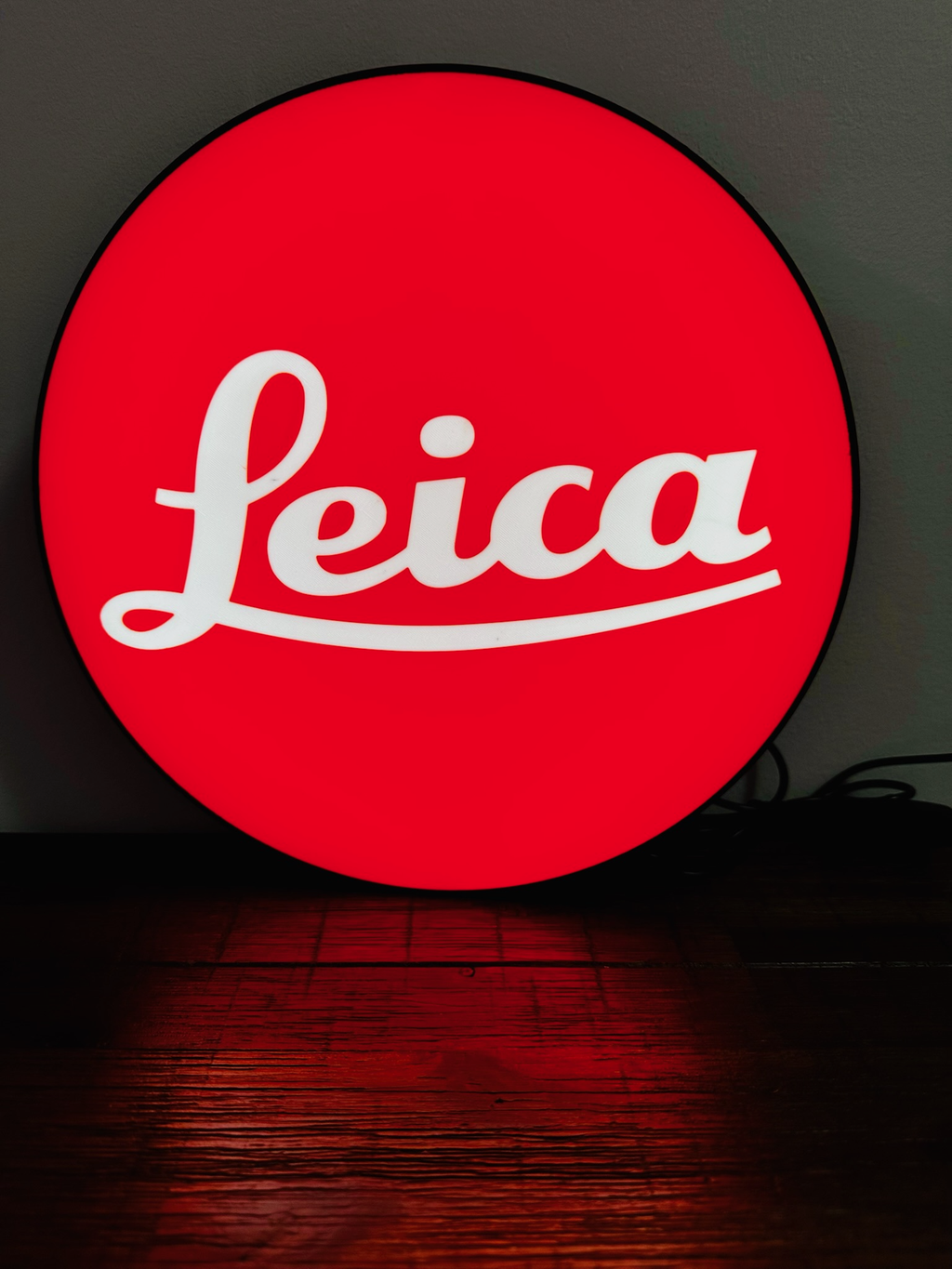Light up Logo Sign: Leica - Camera Brand