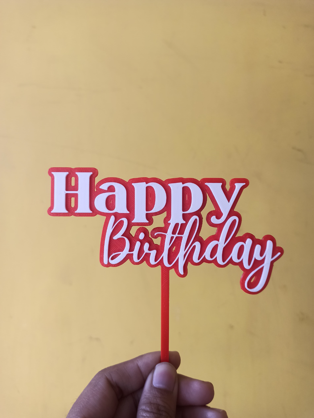 Happy Birthday Cake Topper