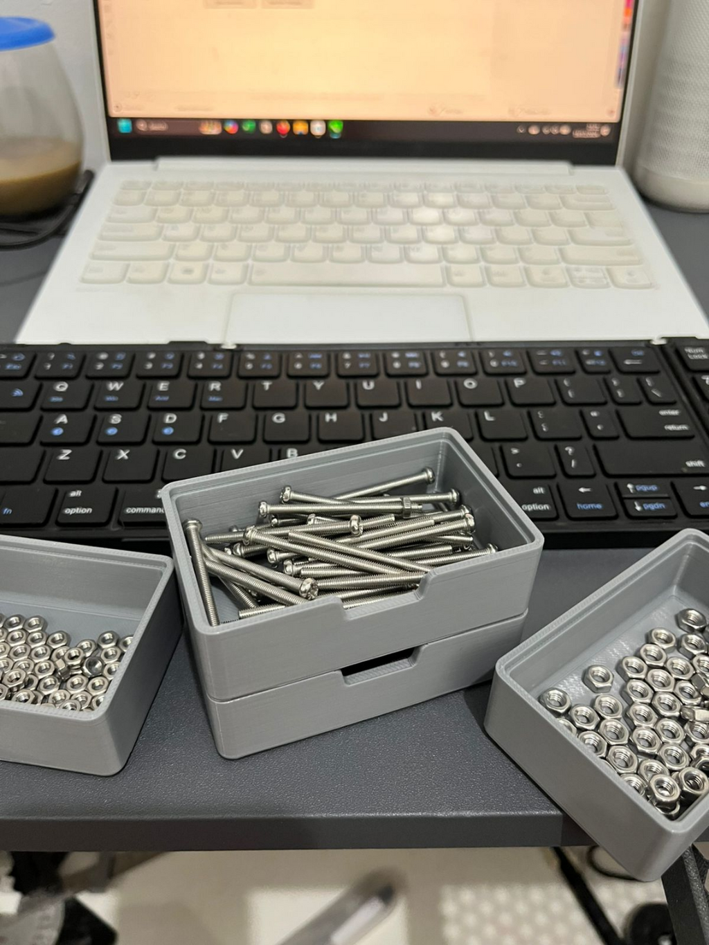 Stackable parts storage