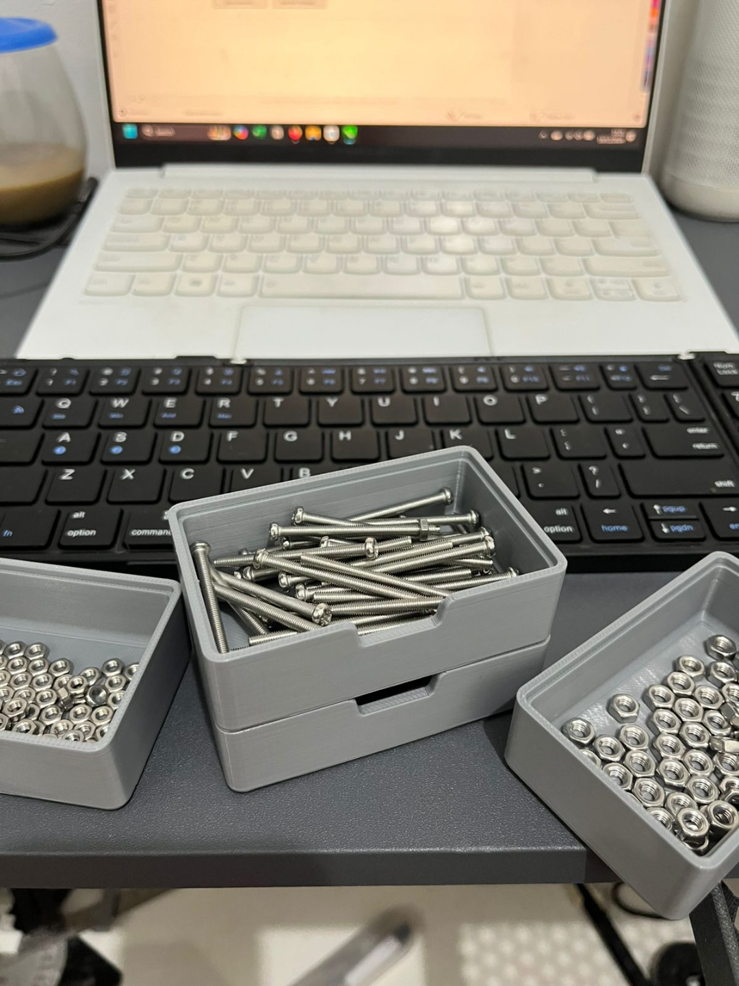 Stackable parts storage