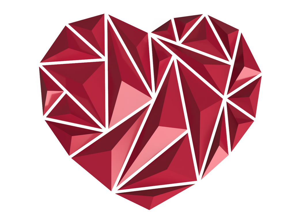 Heart wall art decoration