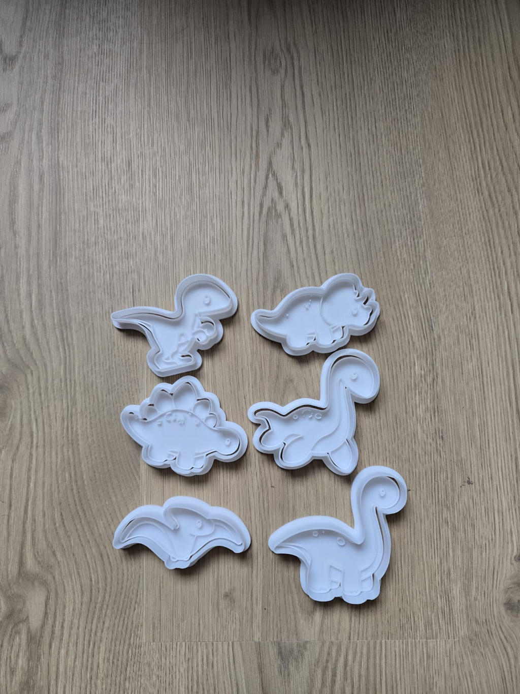 Dino Cookie Cutter Playdoh Set 2 Baking Fun Clay