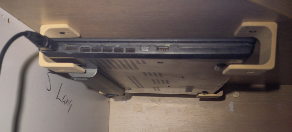 Minimal Under Desk Laptop Mount various sizes