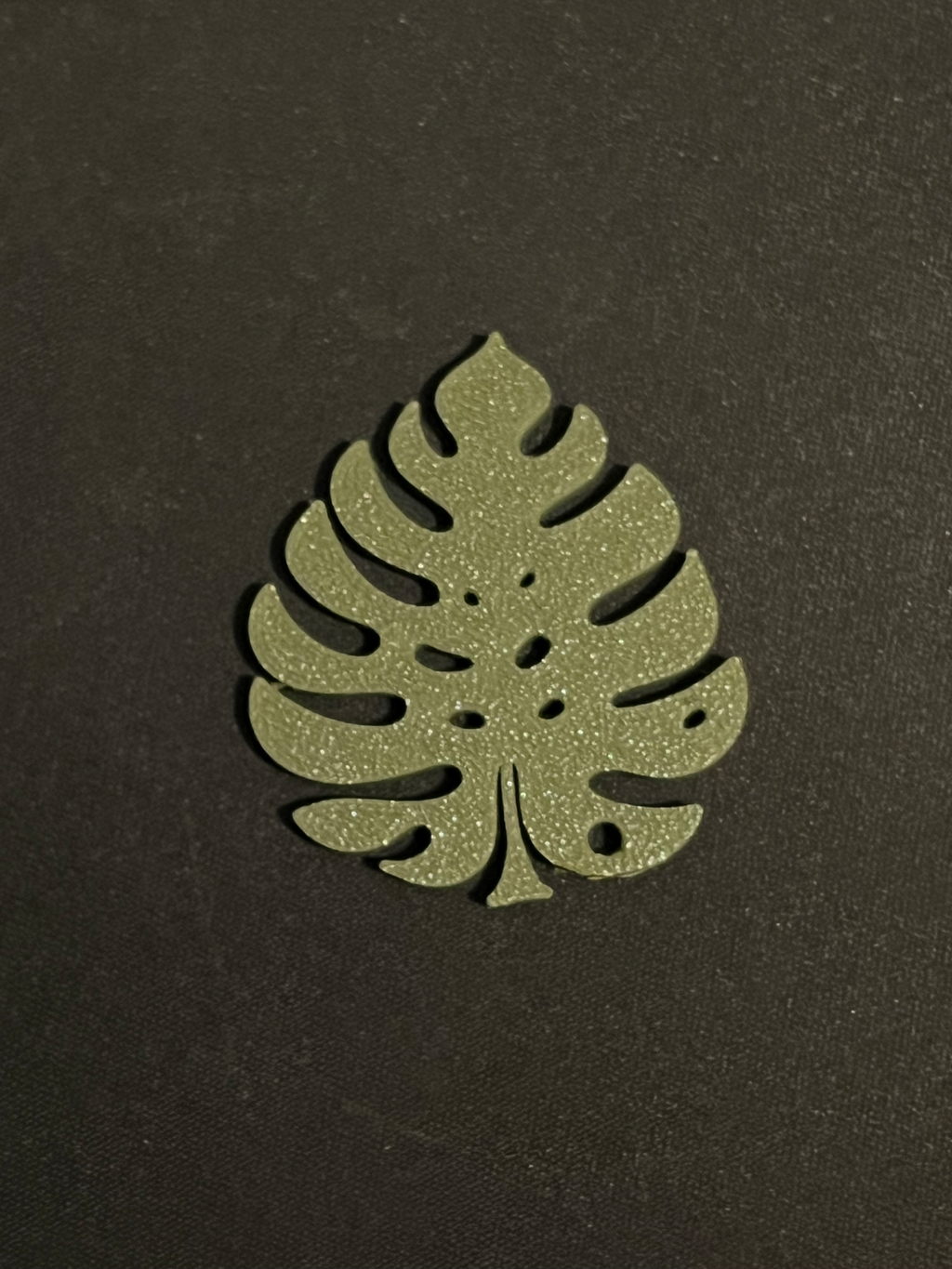Monstera Leaf Keychain