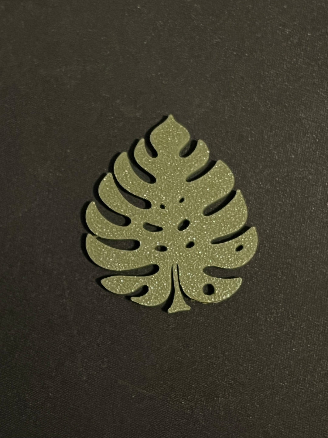 Monstera Leaf Keychain