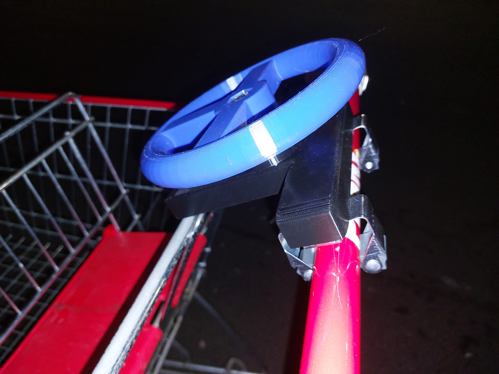 Shopping cart steering wheel for kids