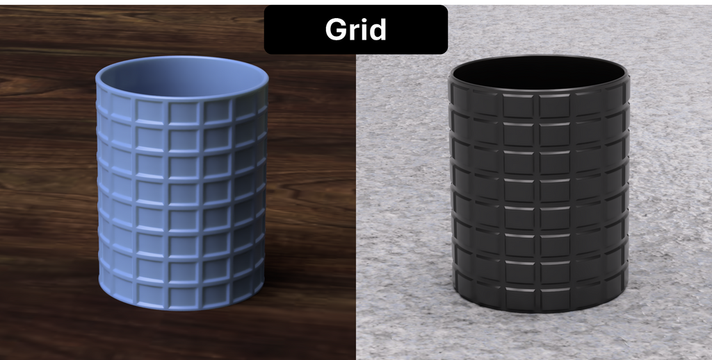 Geometric Pencil Pot Series: 11 Designs