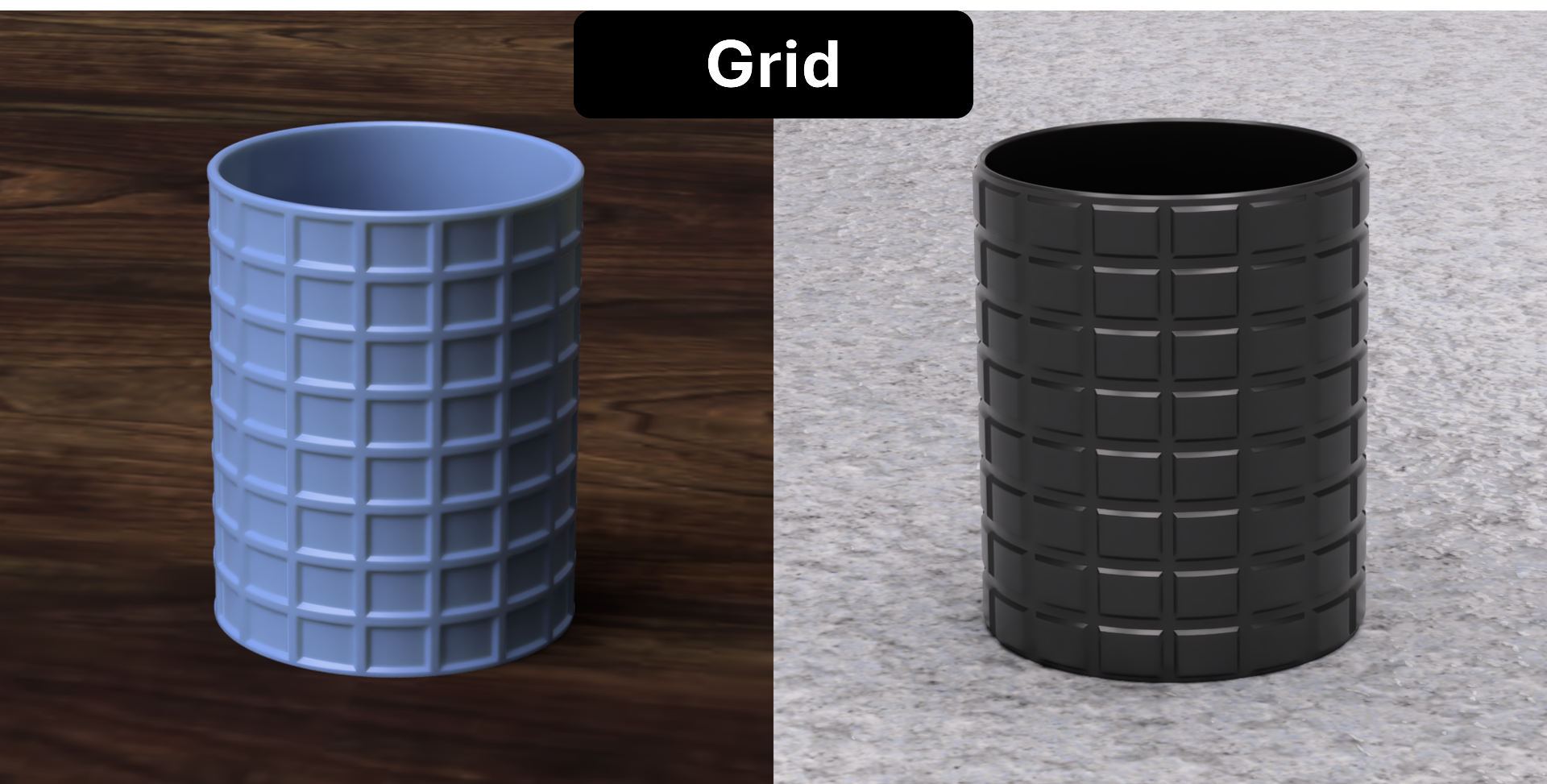 Geometric Pencil Pot Series: 11 Designs