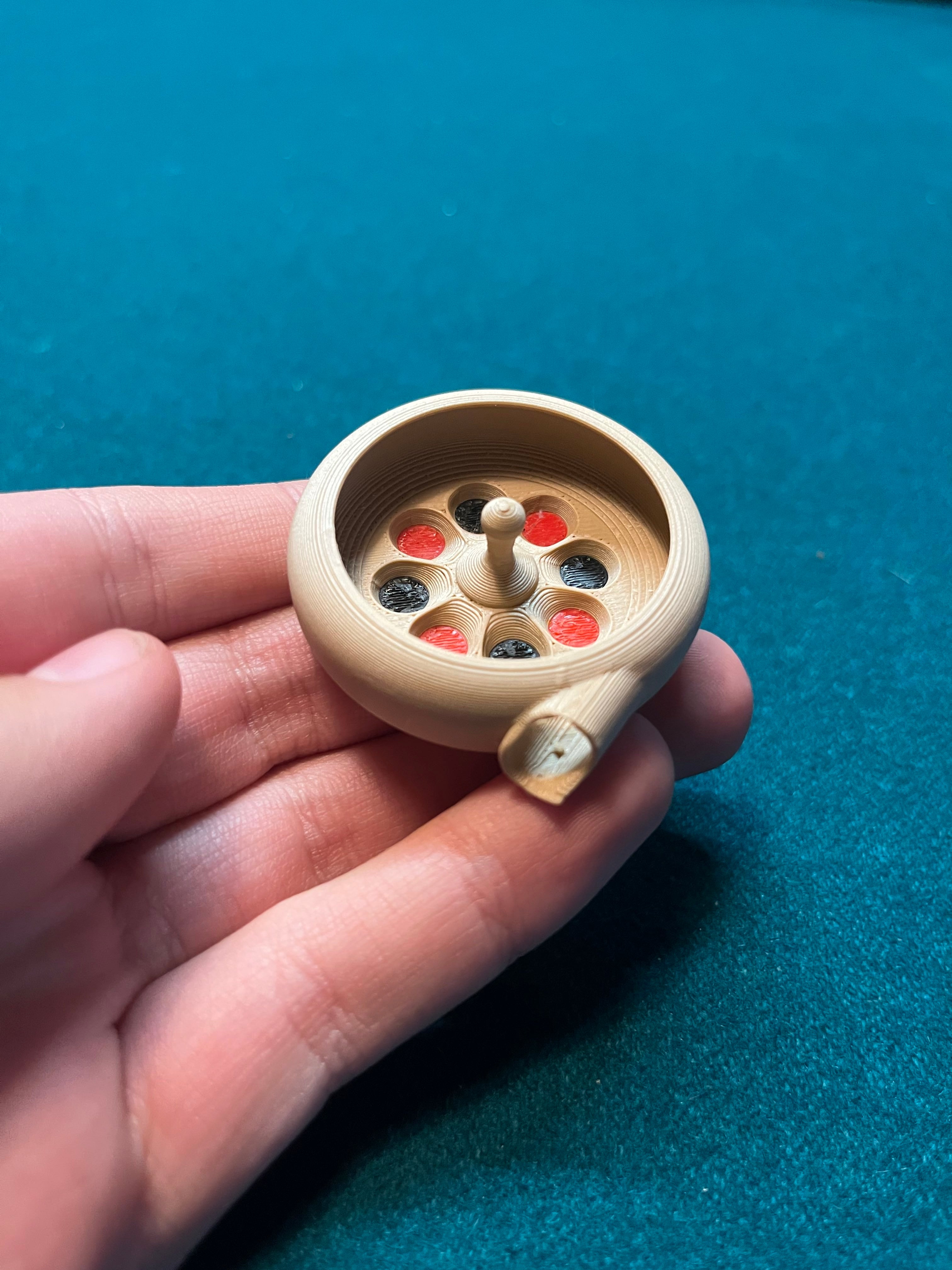 Mini roulette wheel fidget