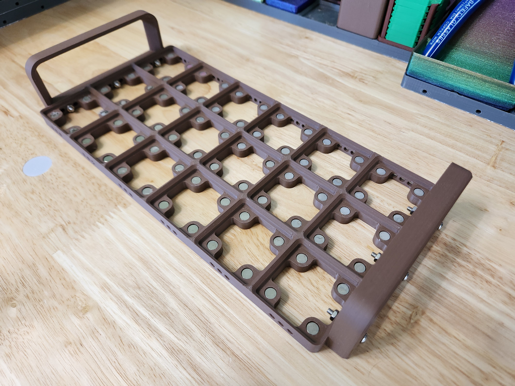 Gridfinity Tray with Handles - 6x3 Baseplate