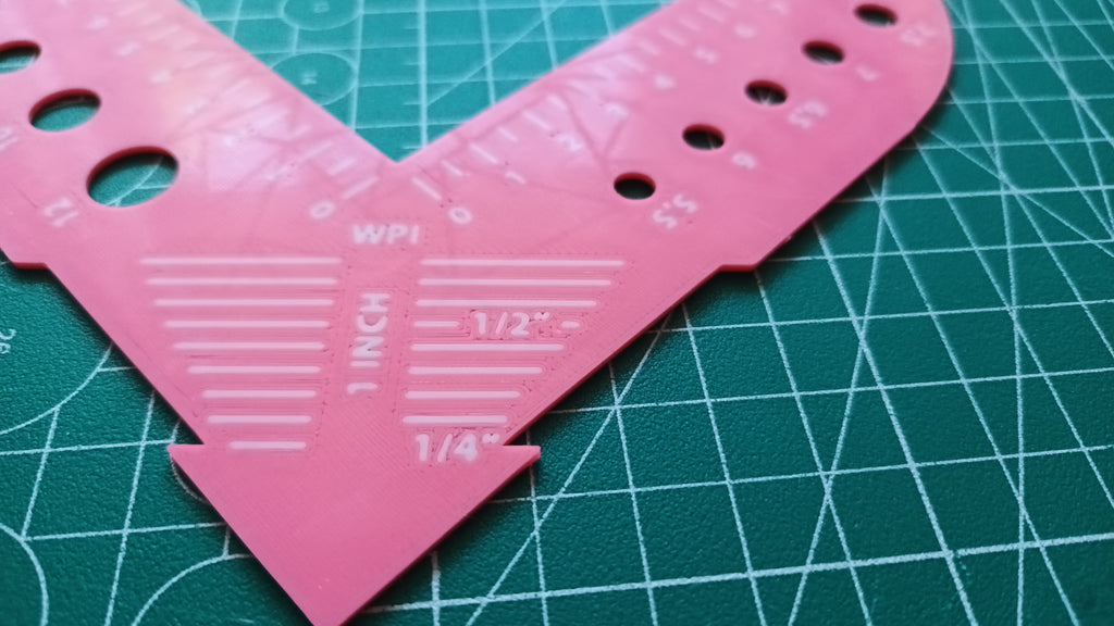 Heart Knitting Gauge & WPI Tool (3-Swap/0-Waste)