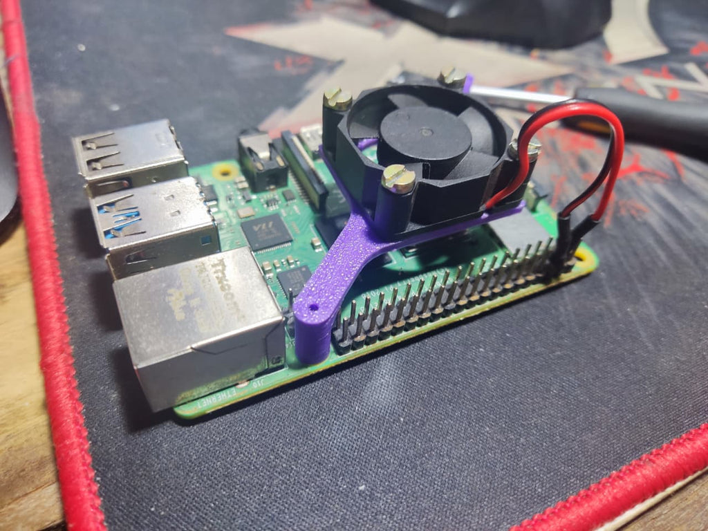 Suporte cooler raspberrry pi