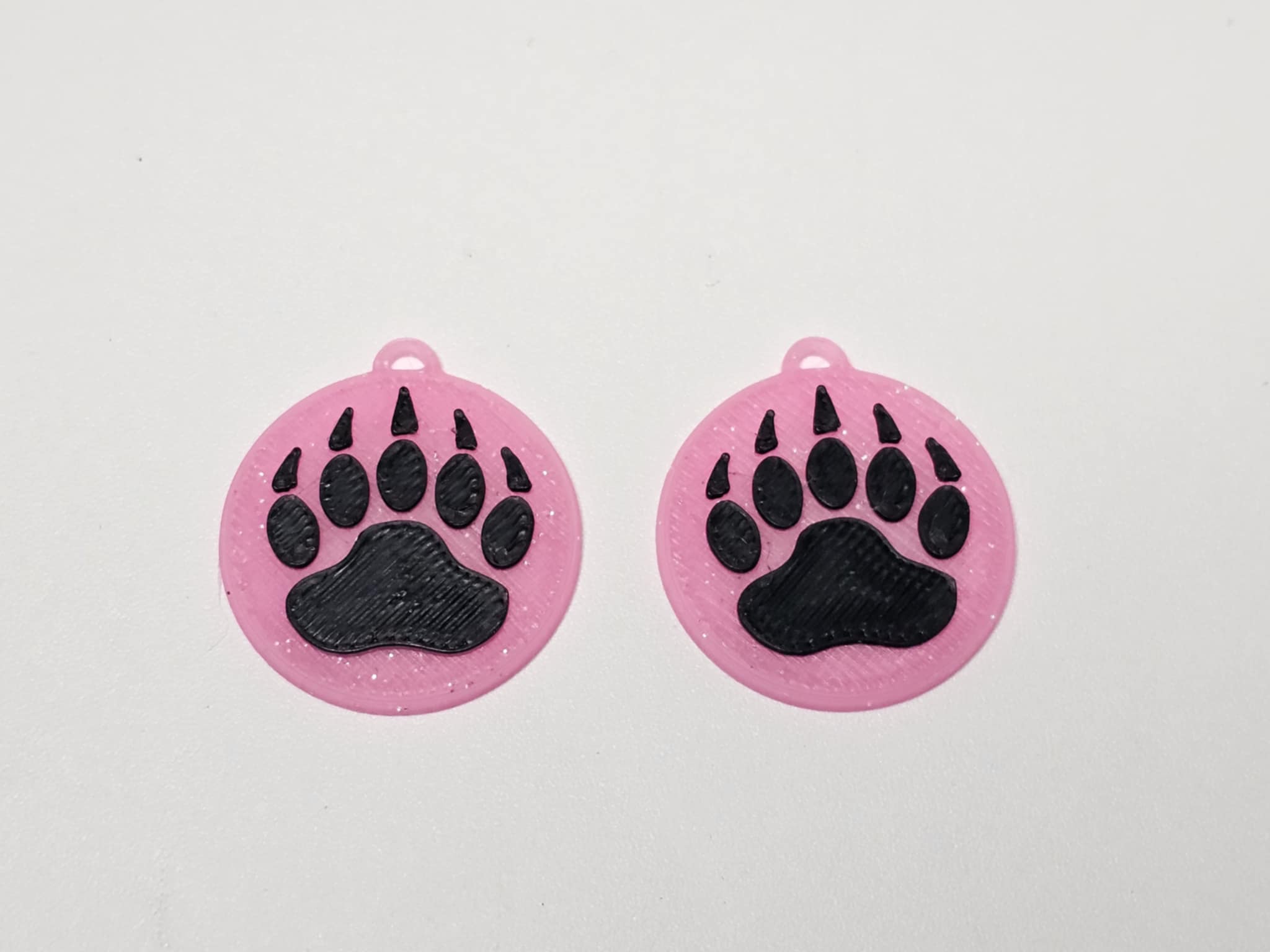 Round Paw Earrings