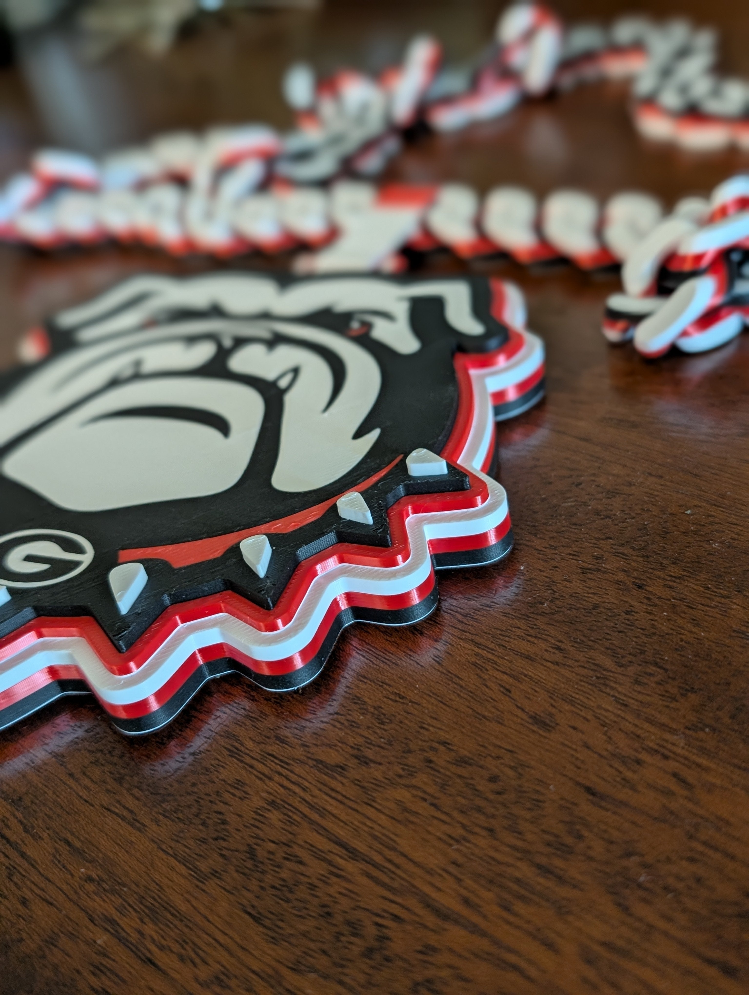 UGA Georgia Bulldogs Hype Chain Print-in-Place