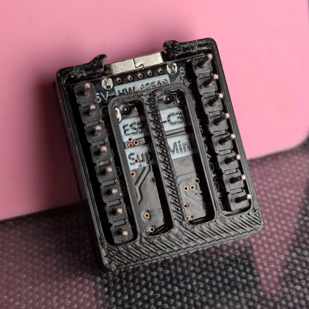 Single Piece ESP32 C3 Super-Mini Holder Case