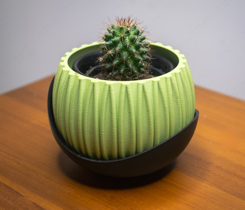 Indoor Plant Pot with Base Free Commercial License