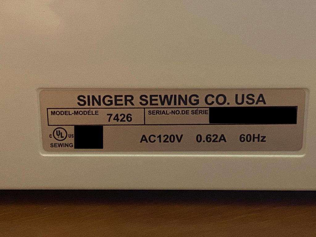 Singer 7426 Large Spool Sewing Guide