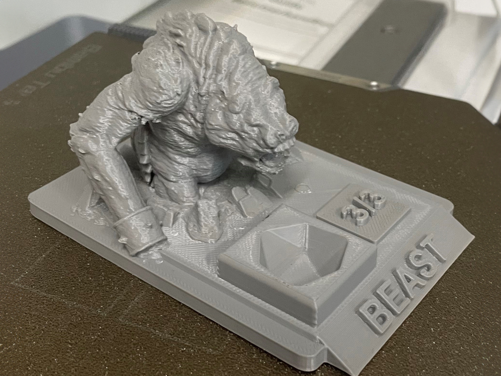 MTG 3D Beast Token