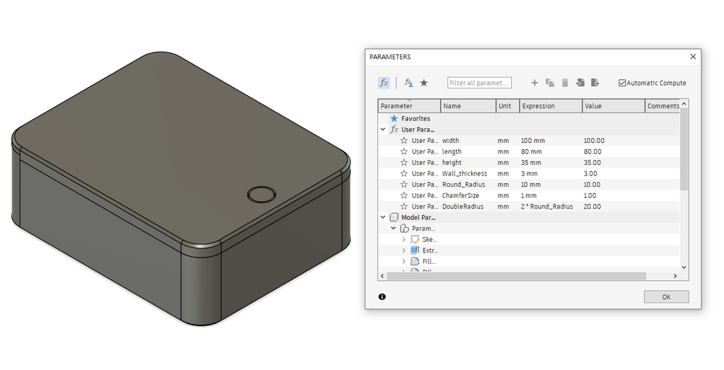 Parametric Slide Box