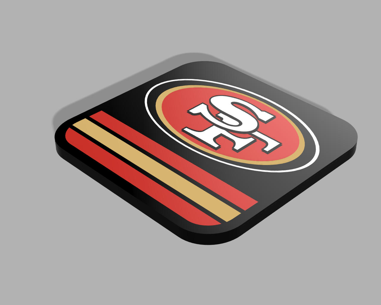 San Francisco 49ers Coasters and Holder