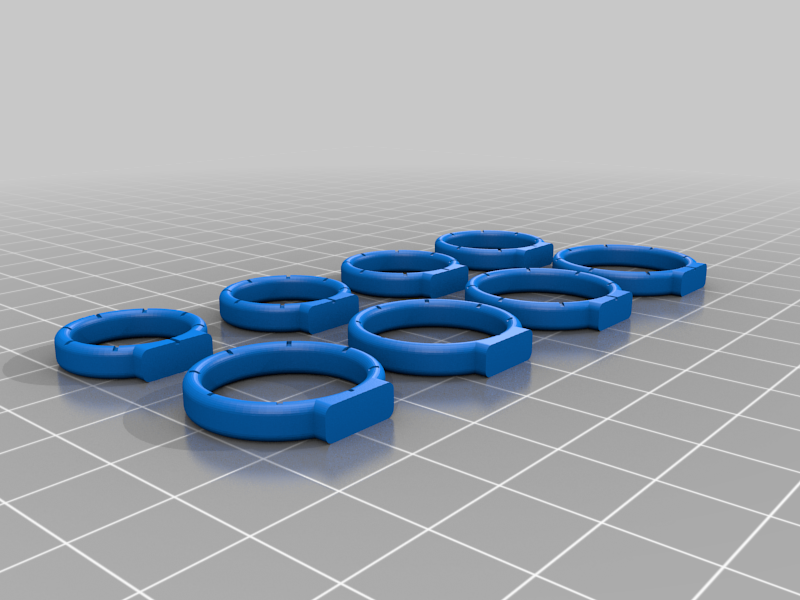 Ring size measuring set