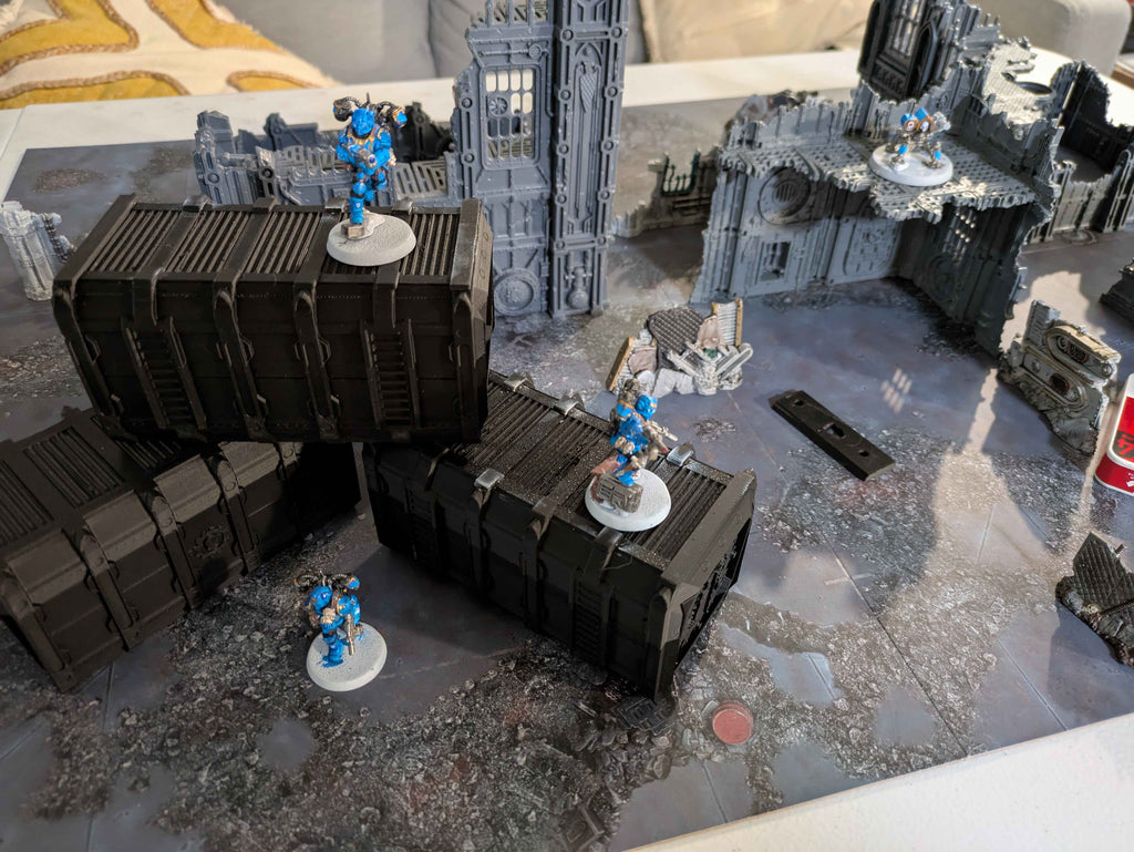 Wargaming Terrain: folding Shipping Containers