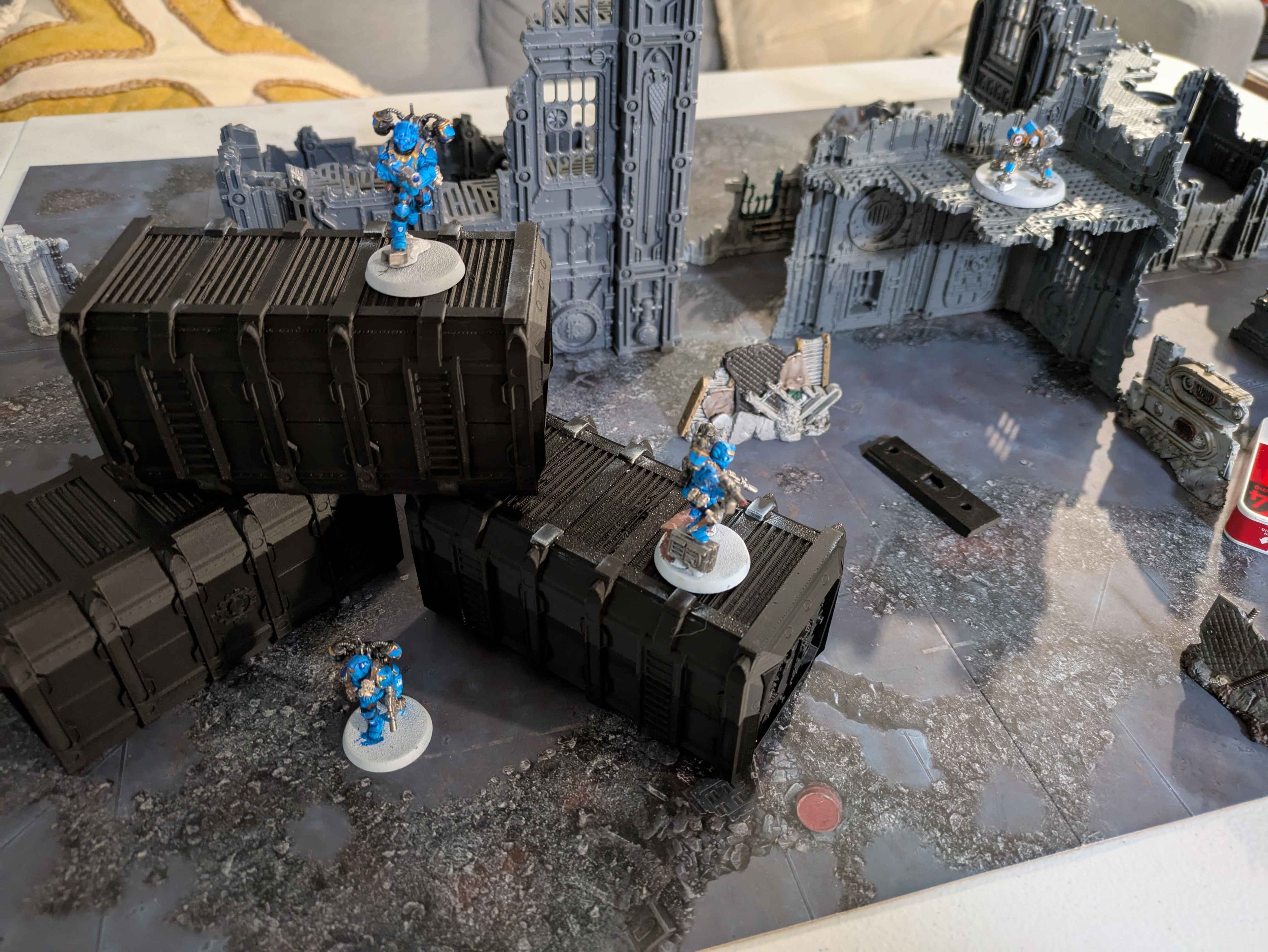 Wargaming Terrain: folding Shipping Containers