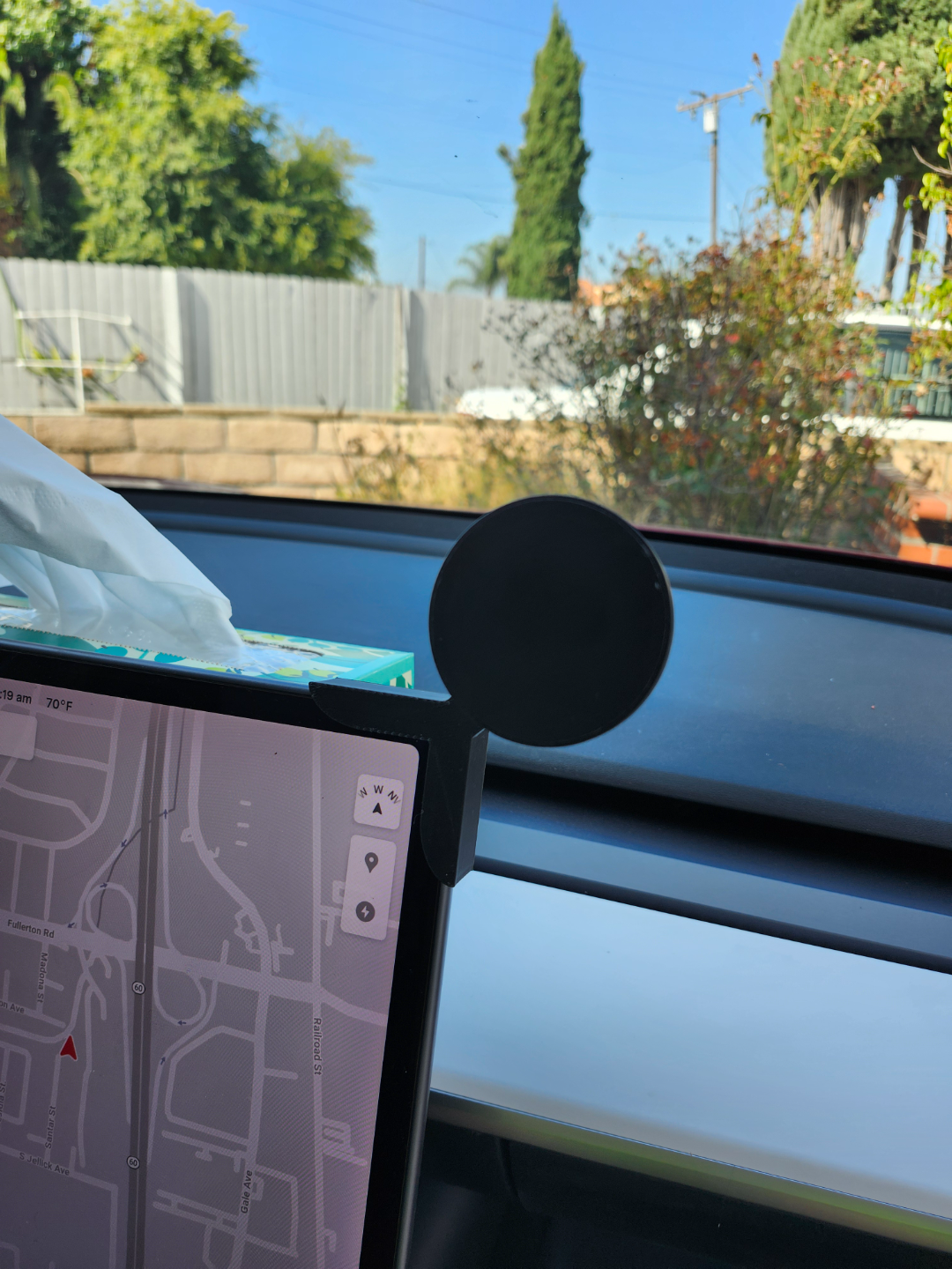 Tesla Screen phone holder ball mount