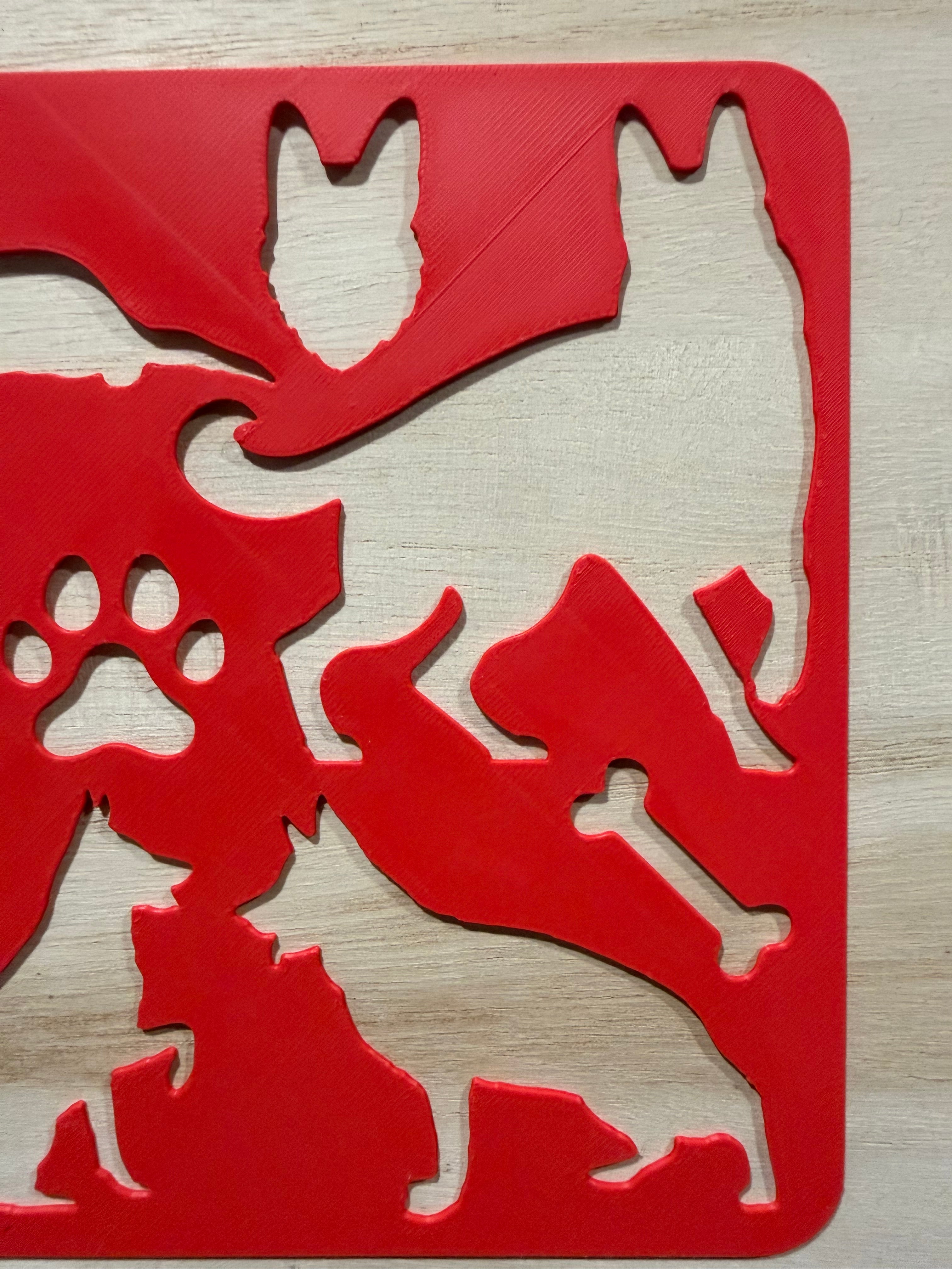 German Shepherd Stencil