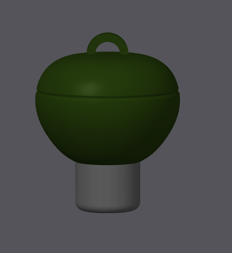 3D Weber BBq kettle grill keychain