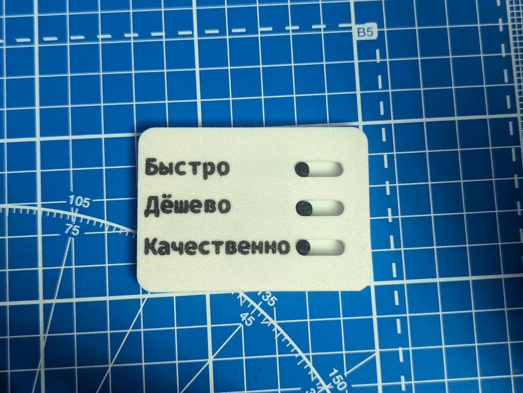 Быстро Дешево Качественно (Fast Cheap Good)