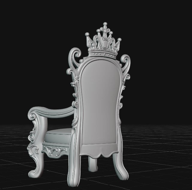 royal throne with crown