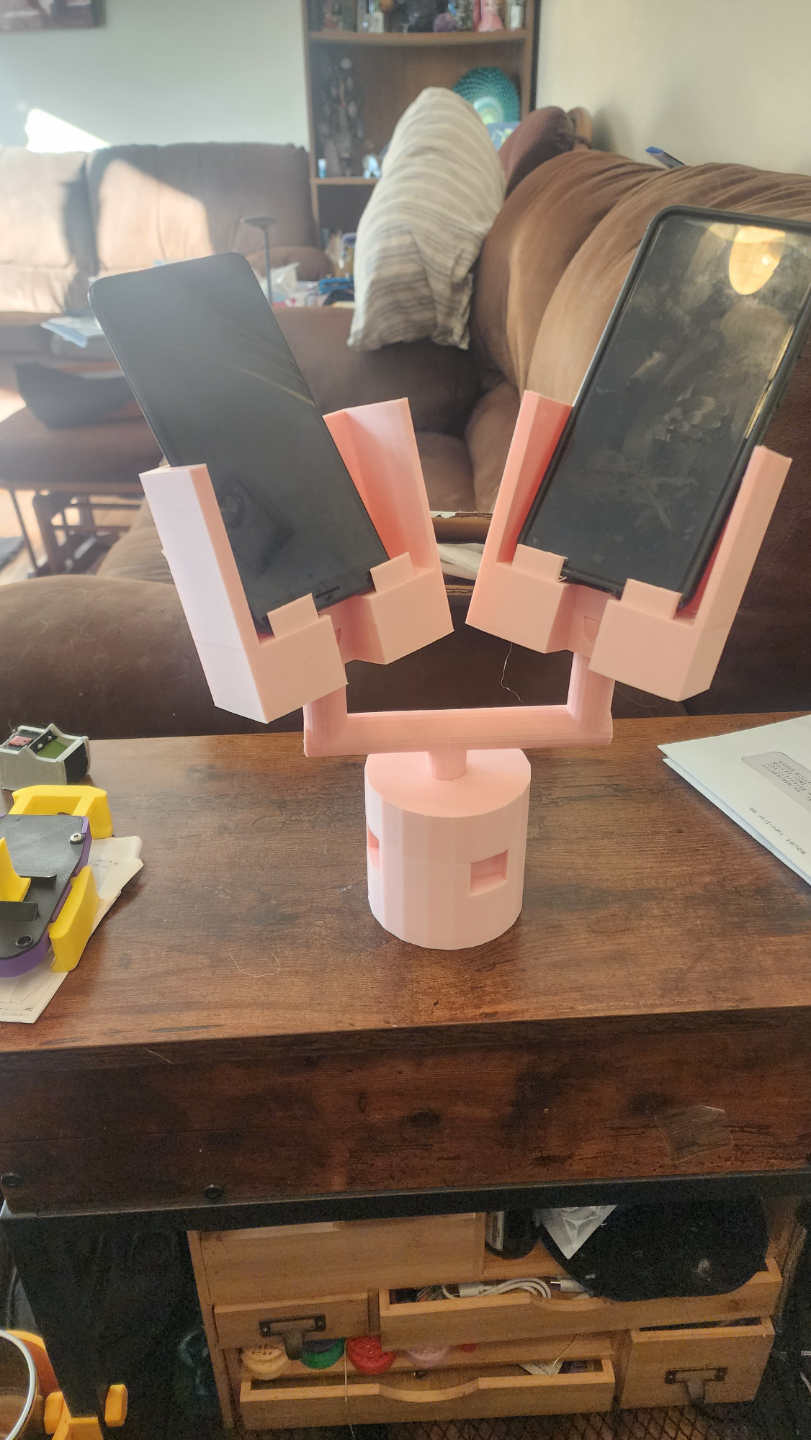 Dual Cup Phone Holder Car