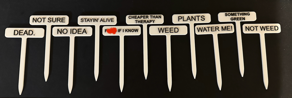 Funny Plant Markers