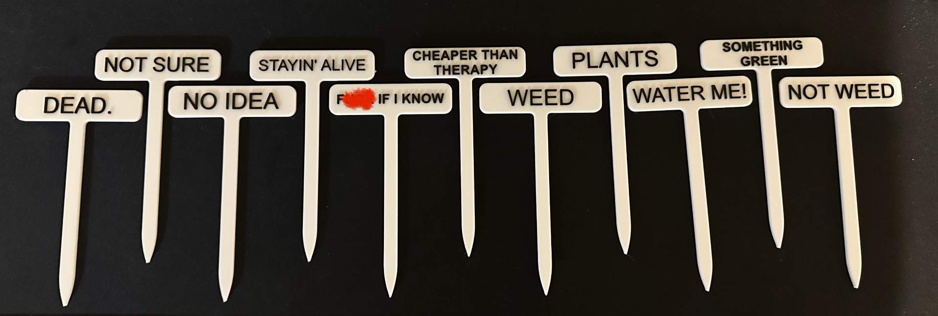 Funny Plant Markers