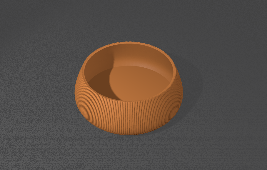 Small Orange Vase