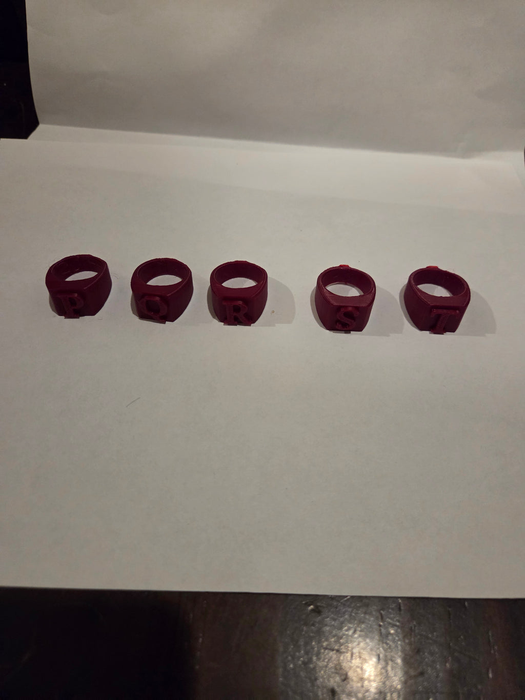 letter rings