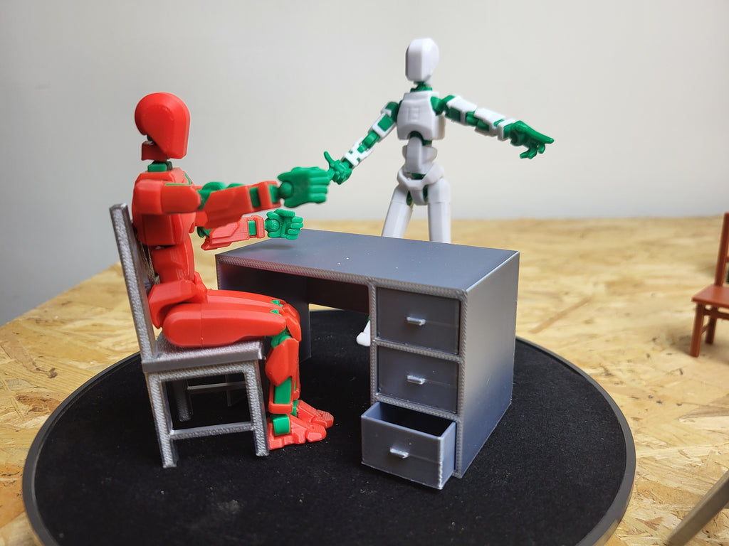 Desk with drawers for Dummy 13