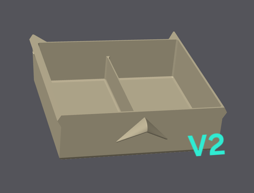 Under Desk Drawer with Divider