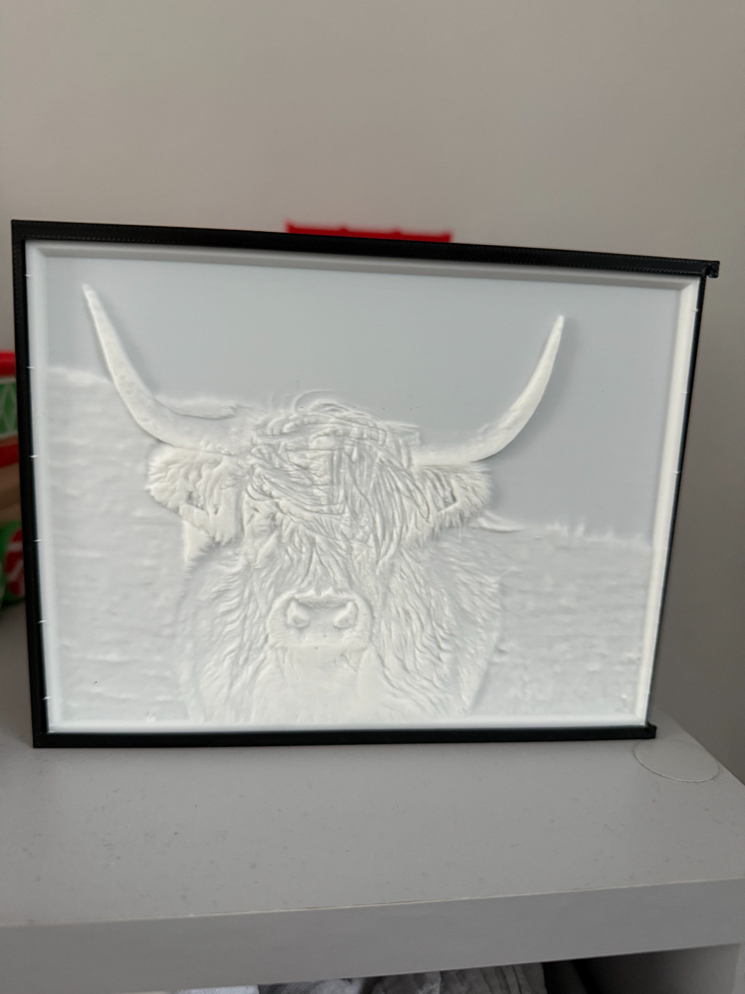 Highland cow Lithophane