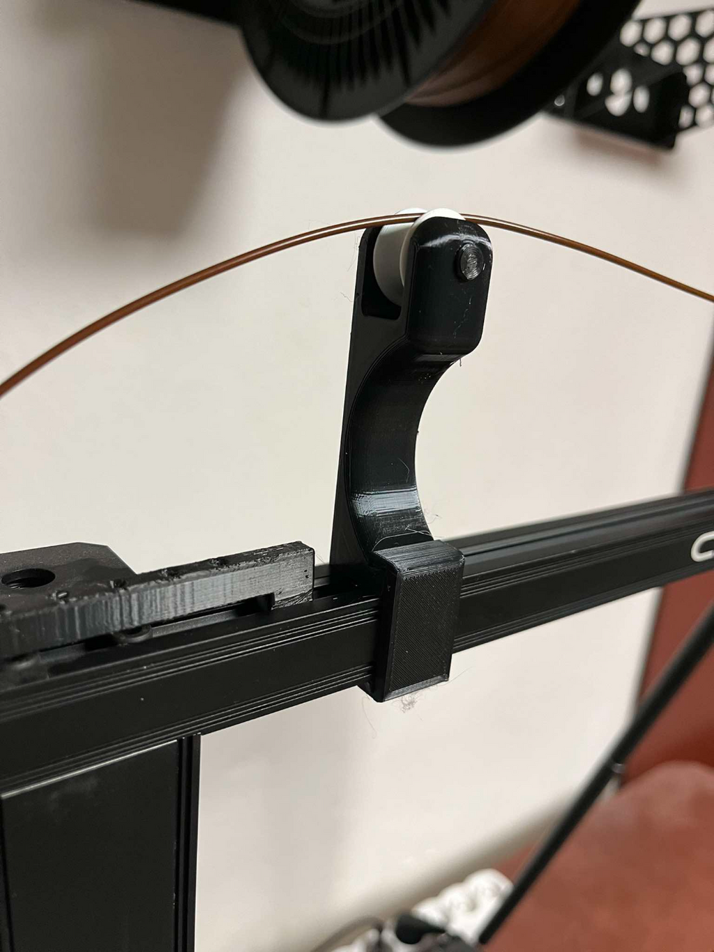 Filament holder for profile 20x20, pulley