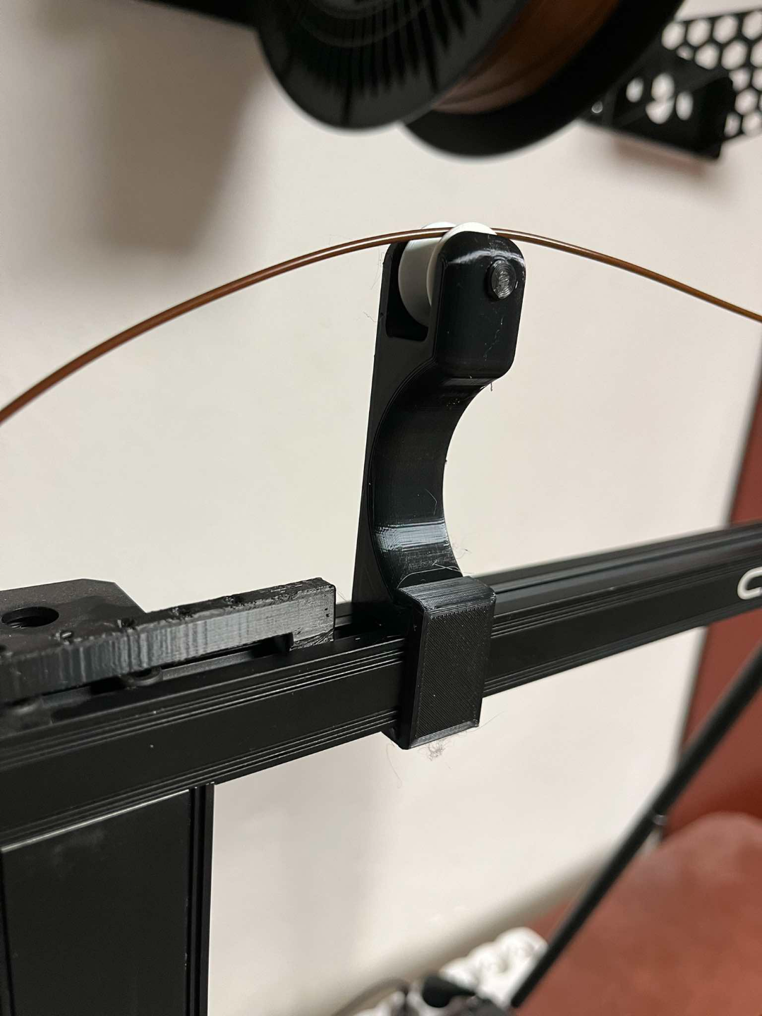 Filament holder for profile 20x20, pulley